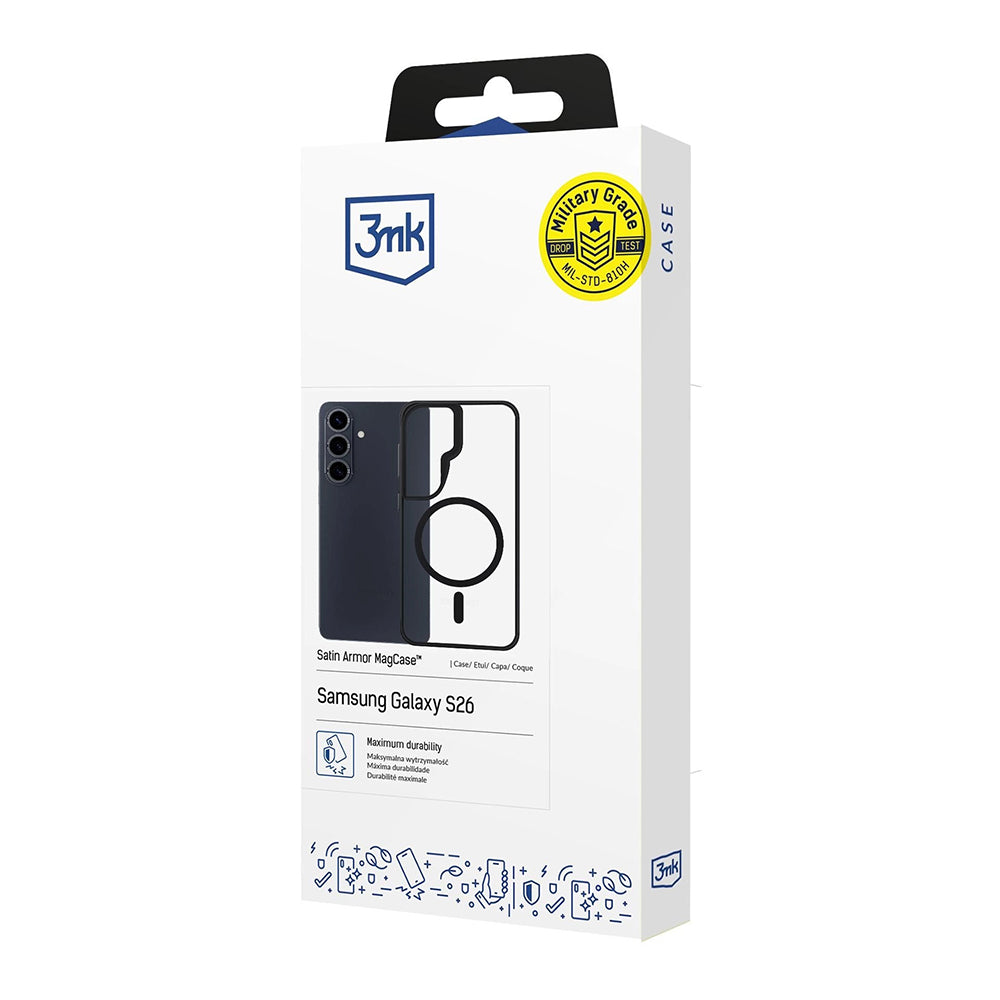3mk - Satin Armor MagCase - Samsung Galaxy S26 - Transparent