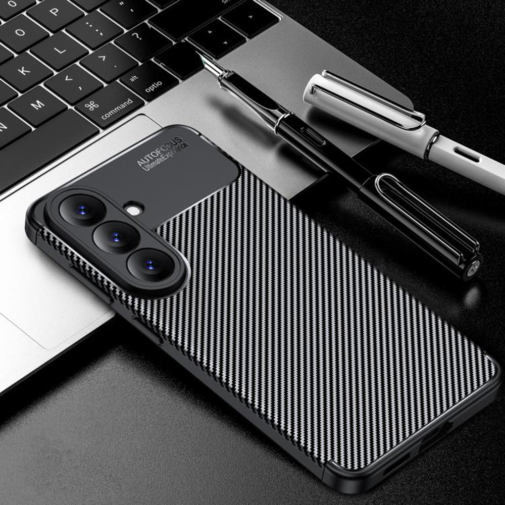 Techsuit - CarbonFiber - Samsung Galaxy S26 Plus - Black