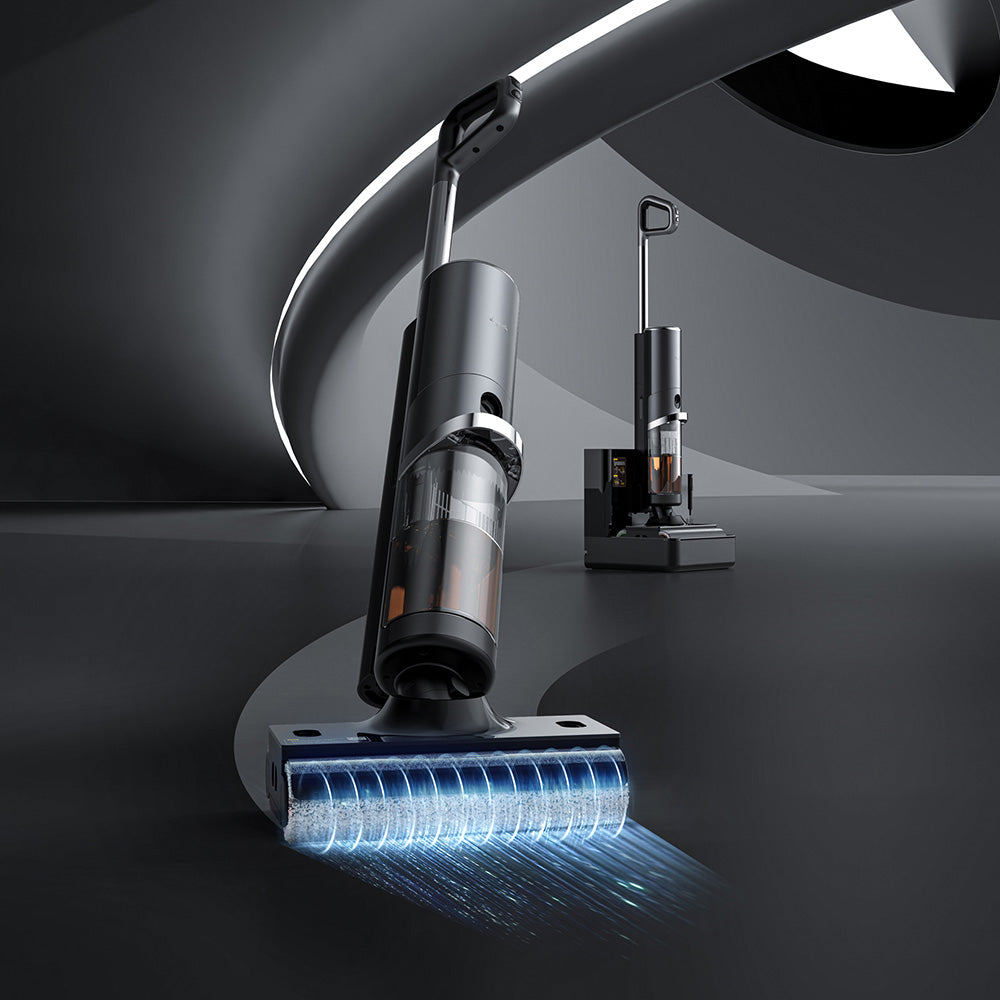 Deerma - Cordless Vacuum Cleaner (VX900W) - Dry & Wet Cleaning, 16000Pa, 4000mAh, 230W, Base with Additional Water Tank 