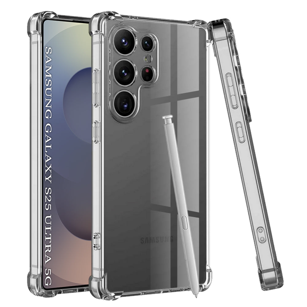 Techsuit - Shockproof Clear Silicone - Samsung Galaxy S25 Ultra - Clear