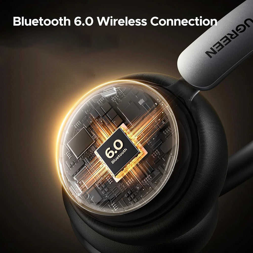 Ugreen - Wireless Headphones HiTune Studio Plus HP207 (75631) - Bluetooth 6.0, TWS, ANC, Low Latency, 500mAh - Beige