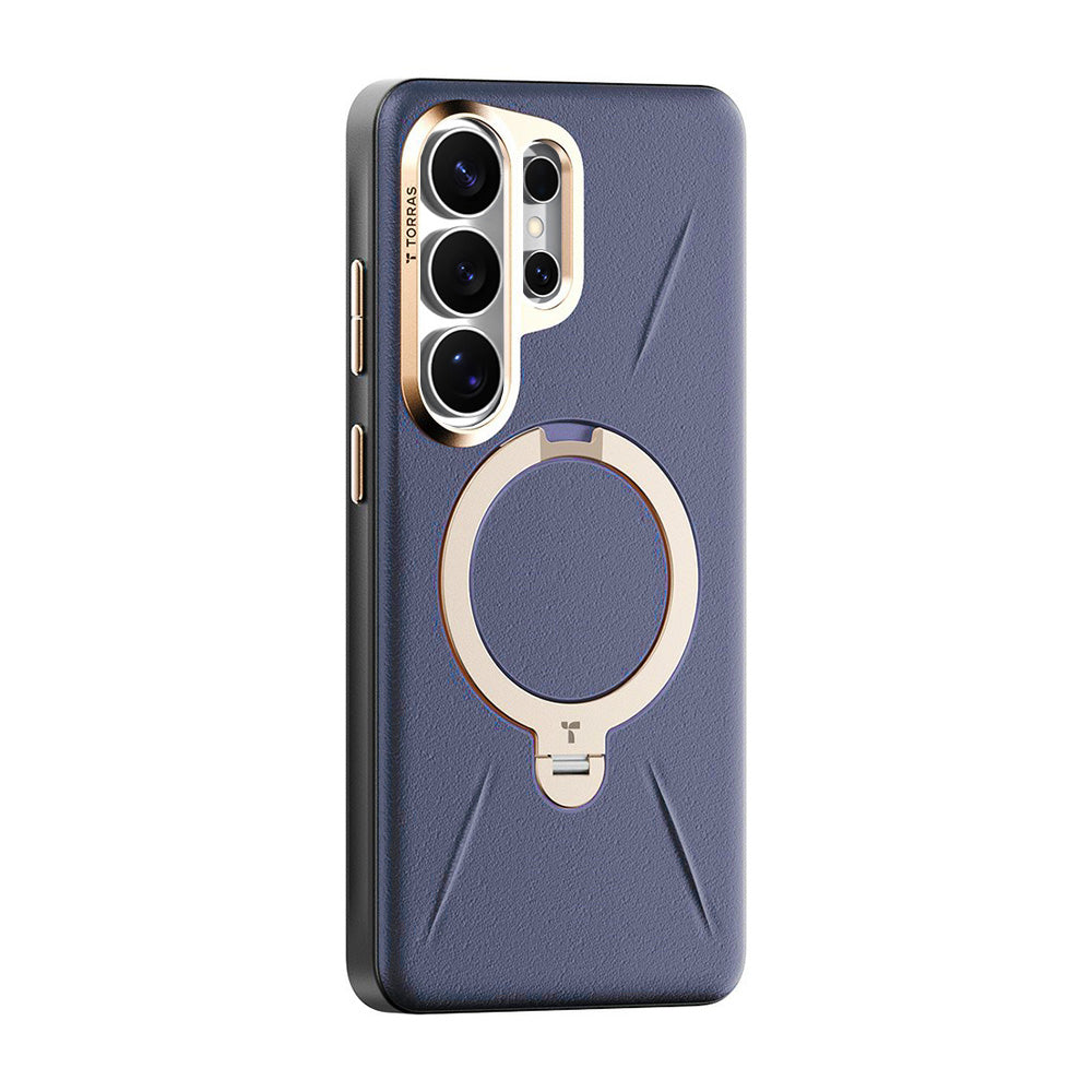 Torras Husa de protectie Torras QPRO Leather Series compatibil cu Samsung Galaxy S26 Ultra, Mov Inchis – imagine 3