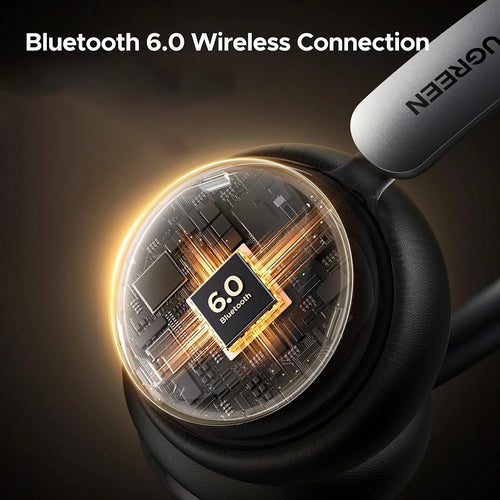 Ugreen - Wireless Headphones HiTune Studio Plus HP207 (75630) - Bluetooth 6.0, TWS, ANC, Low Latency, 500mAh - Silver