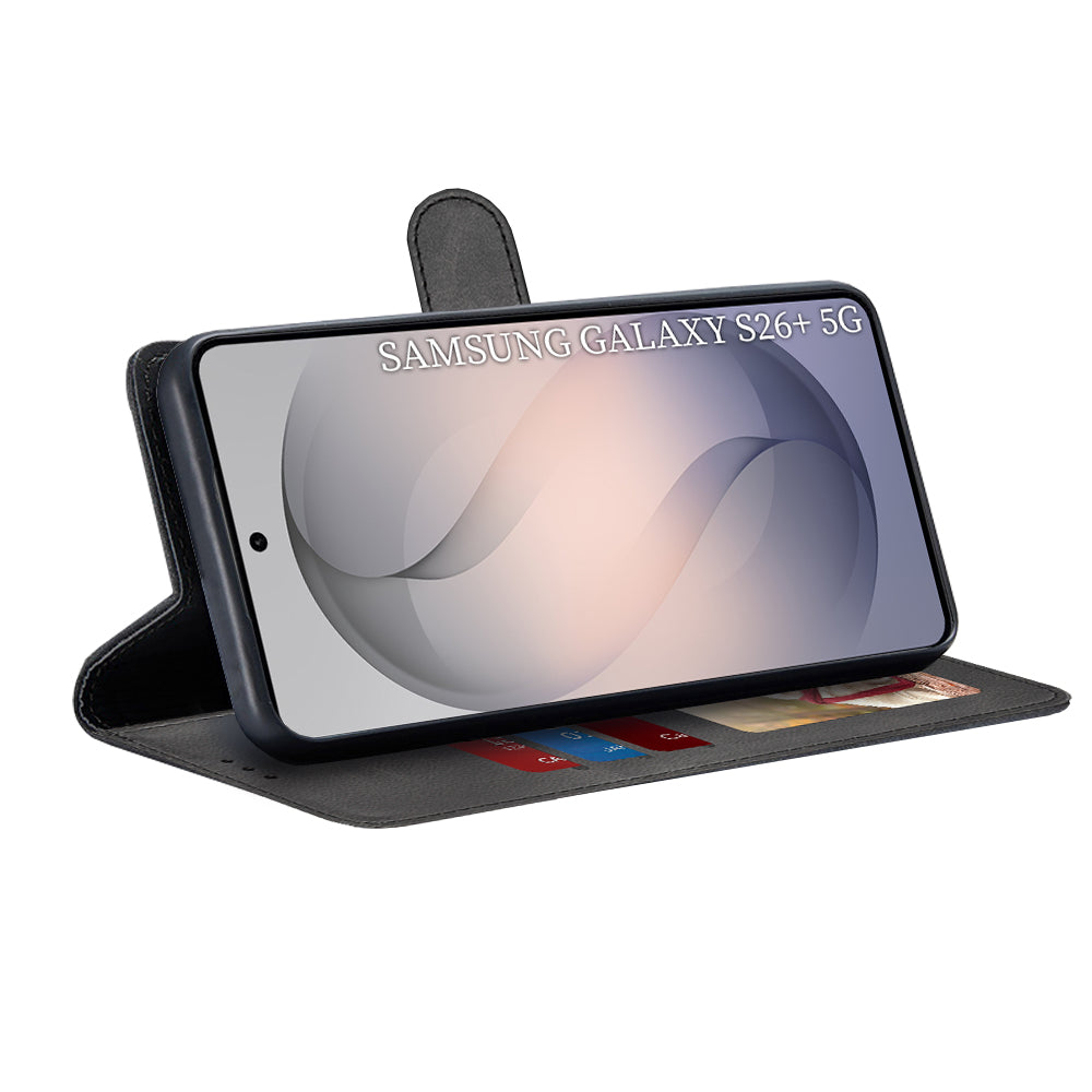 Techsuit - Diary Book - Samsung Galaxy S26 Plus - Black