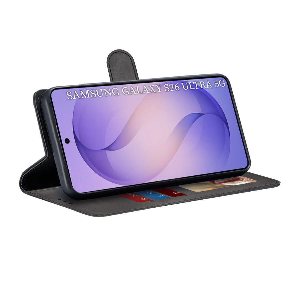 Techsuit - Diary Book - Samsung Galaxy S26 Ultra - Black