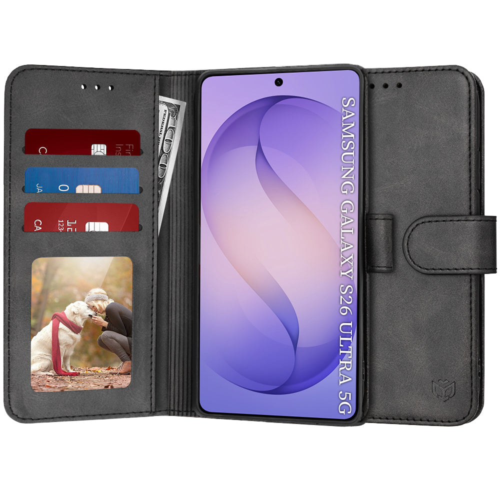 Techsuit - Diary Book - Samsung Galaxy S26 Ultra - Black
