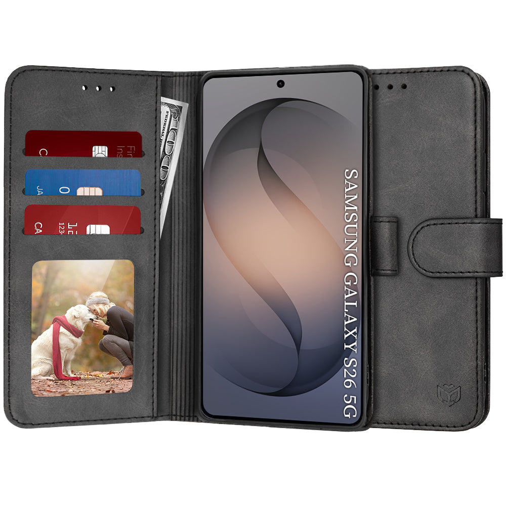Techsuit - Diary Book - Samsung Galaxy S26 - Black