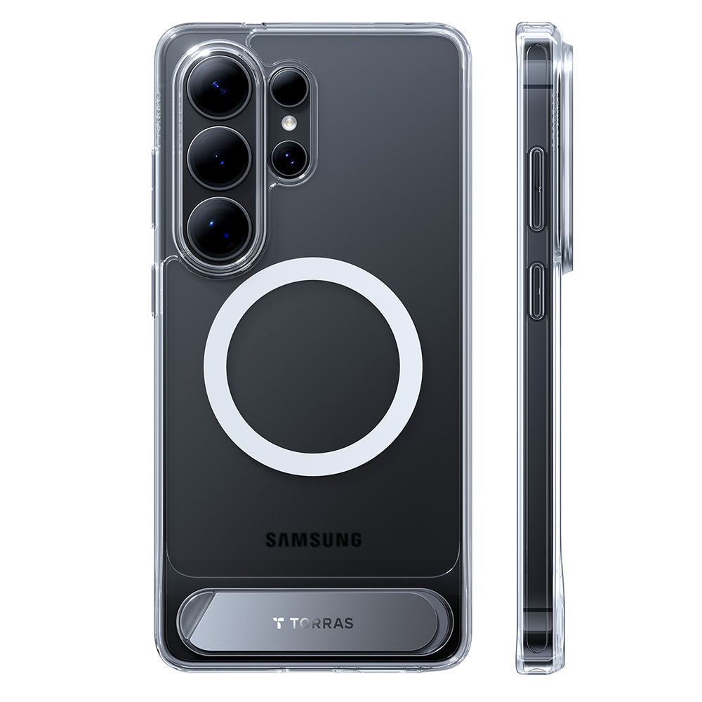 Husa de protectie Torras Pstand compatibil cu Samsung Galaxy S26 Ultra, Transparent