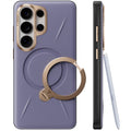 Torras Husa de protectie Torras QPRO Leather Series compatibil cu Samsung Galaxy S26 Ultra, Mov Inchis
