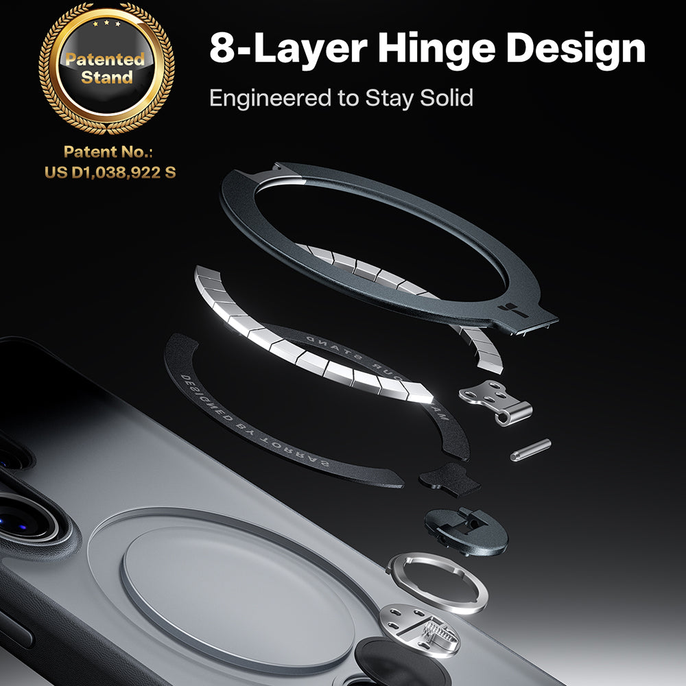 Torras Husa de protectie Torras Ostand Spin Series compatibil cu Samsung Galaxy S26 Ultra, Negru – imagine 2