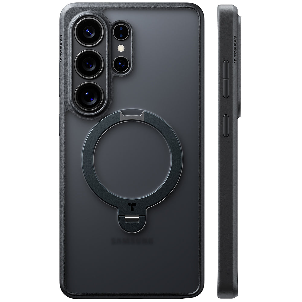 Torras Husa de protectie Torras Ostand Spin Series compatibil cu Samsung Galaxy S26 Ultra, Negru