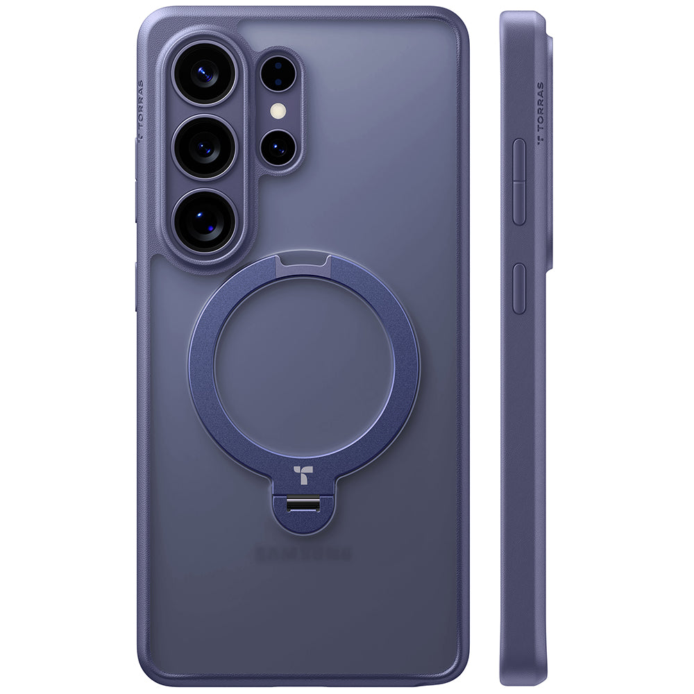 Torras Husa de protectie Torras Ostand Spin Series compatibil cu Samsung Galaxy S26 Ultra, Mov Inchis