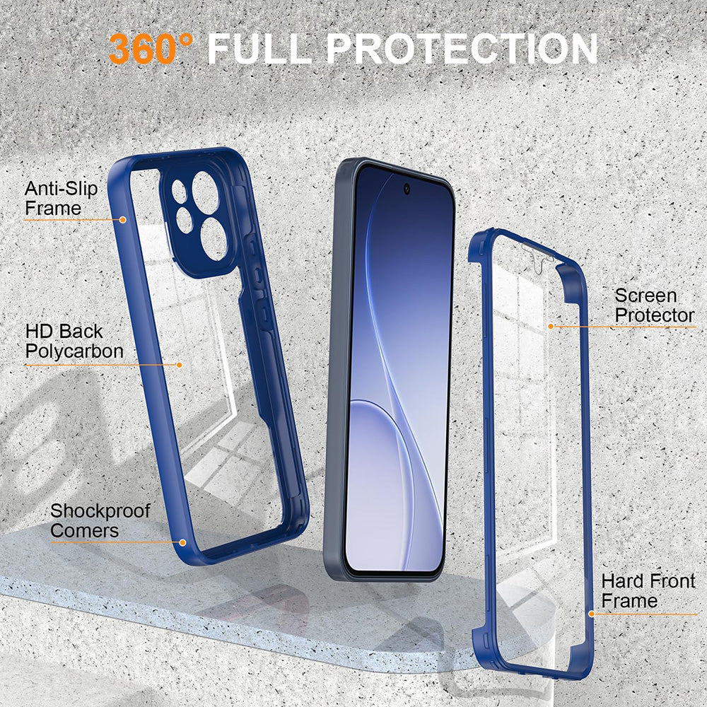 Techsuit - ColorVerse 360 Series + Screen Protector - Oppo Reno15 F / Reno15 FS 5G - Blue