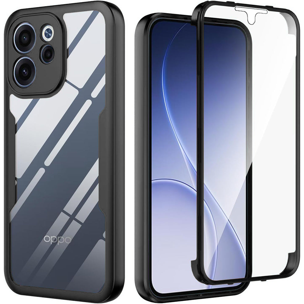 Techsuit - ColorVerse 360 Series + Screen Protector - Oppo Reno15 F / Reno15 FS 5G - Black
