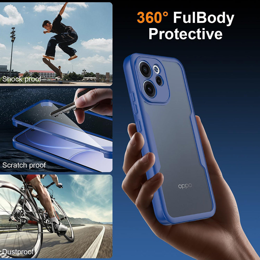 Techsuit - ColorVerse 360 Series + Screen Protector - Oppo Reno15 F / Reno15 FS 5G - Black