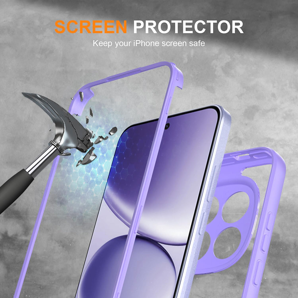 Techsuit - ColorVerse 360 Series + Screen Protector - Samsung Galaxy S26 Plus - Purple