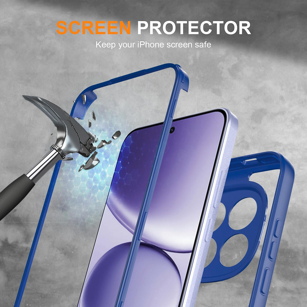 Techsuit - ColorVerse 360 Series + Screen Protector - Samsung Galaxy S26 Plus - Blue