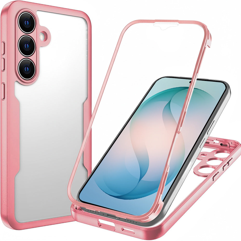 Techsuit - ColorVerse 360 Series + Screen Protector - Samsung Galaxy S26 Plus - Pink