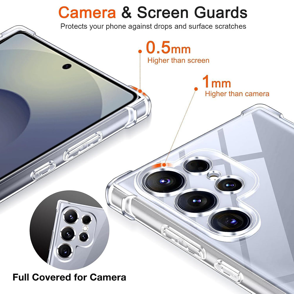 Techsuit - Shockproof Clear Silicone MagSafe - Samsung Galaxy S26 - Clear