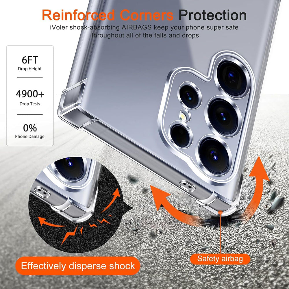 Techsuit - Shockproof Clear Silicone MagSafe - Samsung Galaxy S26 - Clear