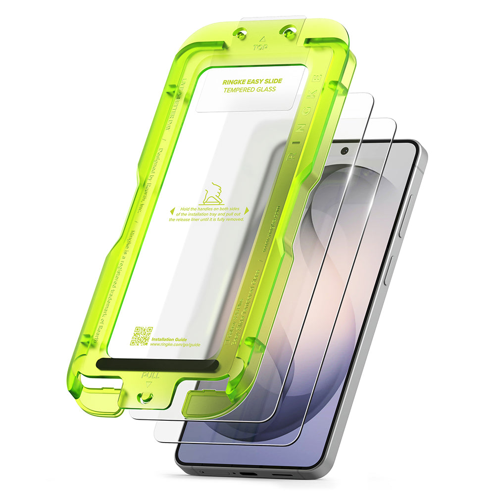 Ringke - Easy Slide Tempered Glass (2 pack) - Samsung Galaxy S26 Plus - Clear