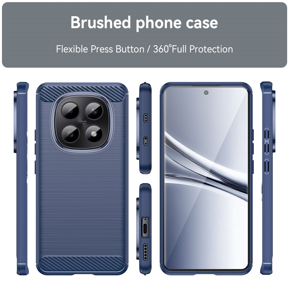 Techsuit - Carbon Silicone - Xiaomi Redmi Note 15 5G / Note 15 4G / Poco M8 5G - Blue