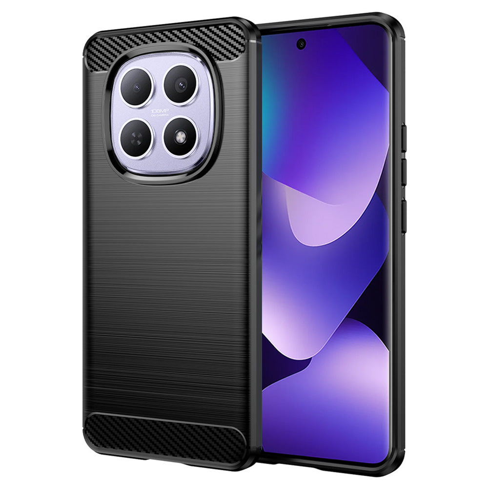 Techsuit - Carbon Silicone - Xiaomi Redmi Note 15 5G / Note 15 4G / Poco M8 5G - Black