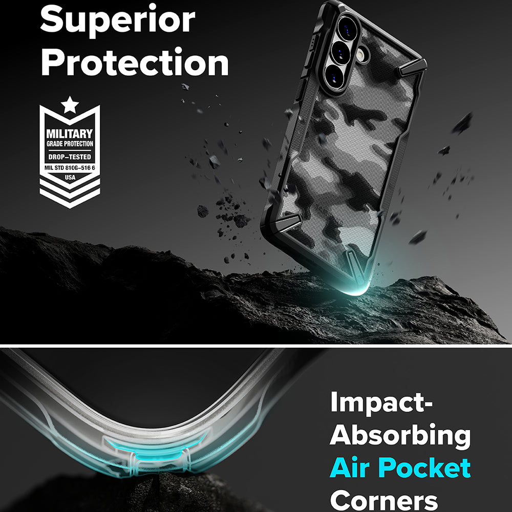 Ringke - Fusion X - Samsung Galaxy S26 Plus - Camo Black