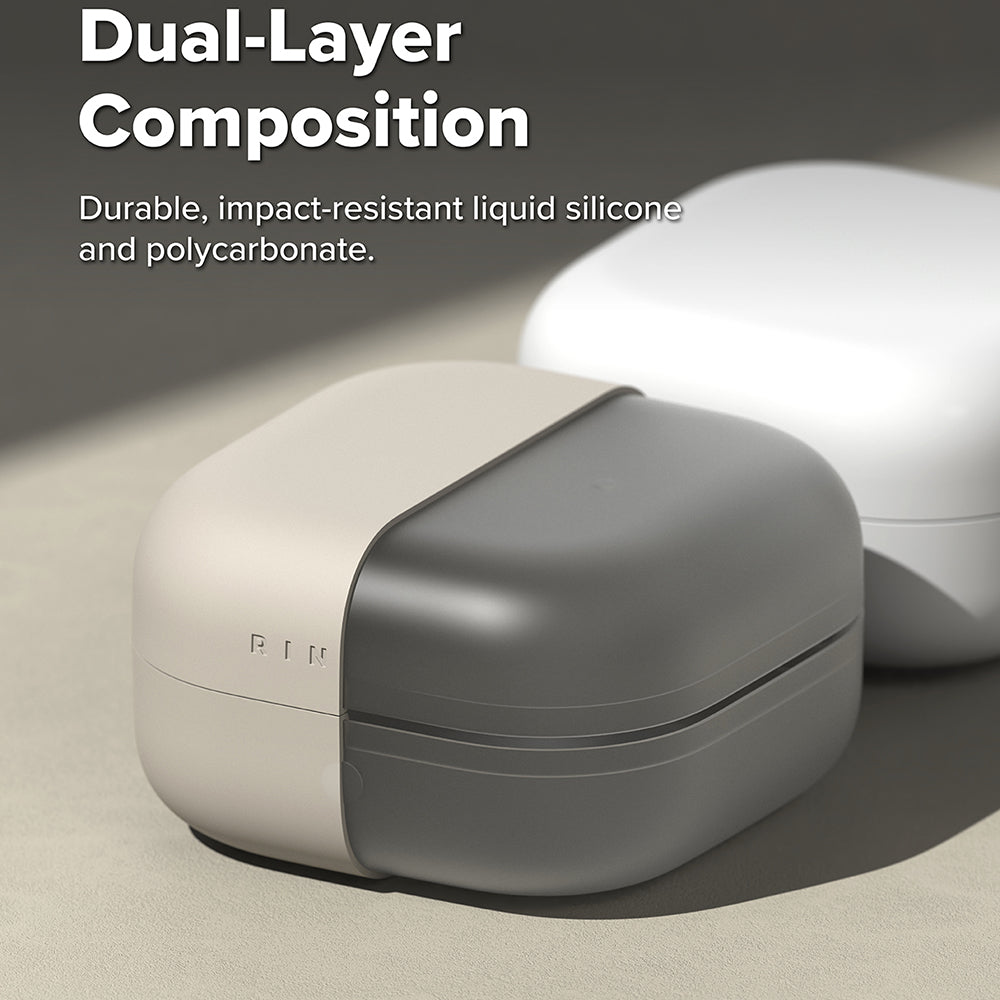 Ringke - Silicone - Samsung Galaxy Buds 4 / Buds 4 Pro - Stone