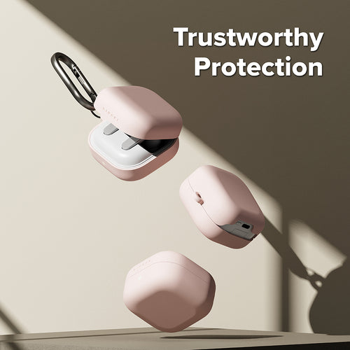 Ringke - Silicone - Samsung Galaxy Buds 4 / Buds 4 Pro - Pink Sand
