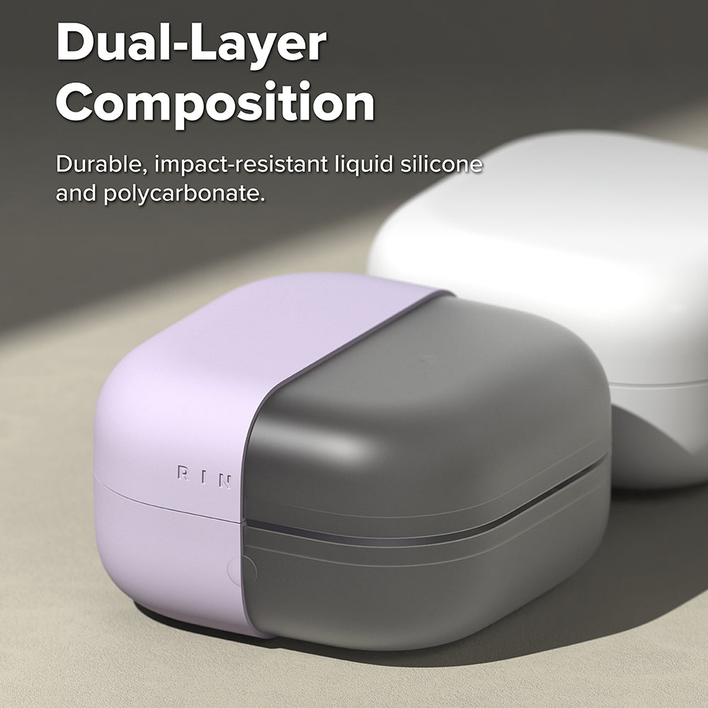 Ringke - Silicone - Samsung Galaxy Buds 4 / Buds 4 Pro - Light Purple