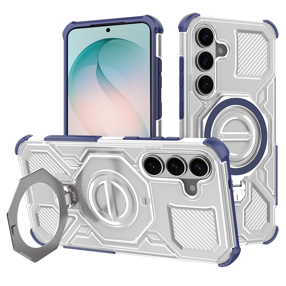 Techsuit - Carbon Shield PRO - Samsung Galaxy S26 Plus - Blue Transparent