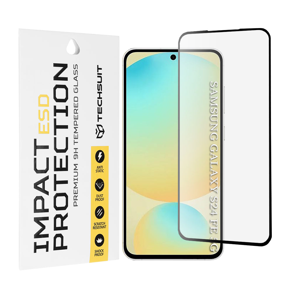 TechSuit Folie de protectie Techsuit ESD Glass compatibil cu Samsung Galaxy S24 FE, Negru