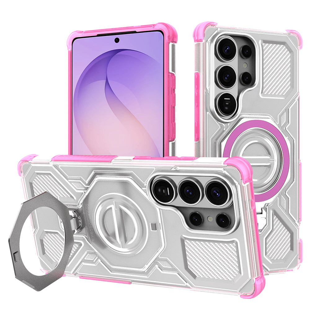 Techsuit - Carbon Shield PRO - Samsung Galaxy S26 Ultra - Pink Transparent