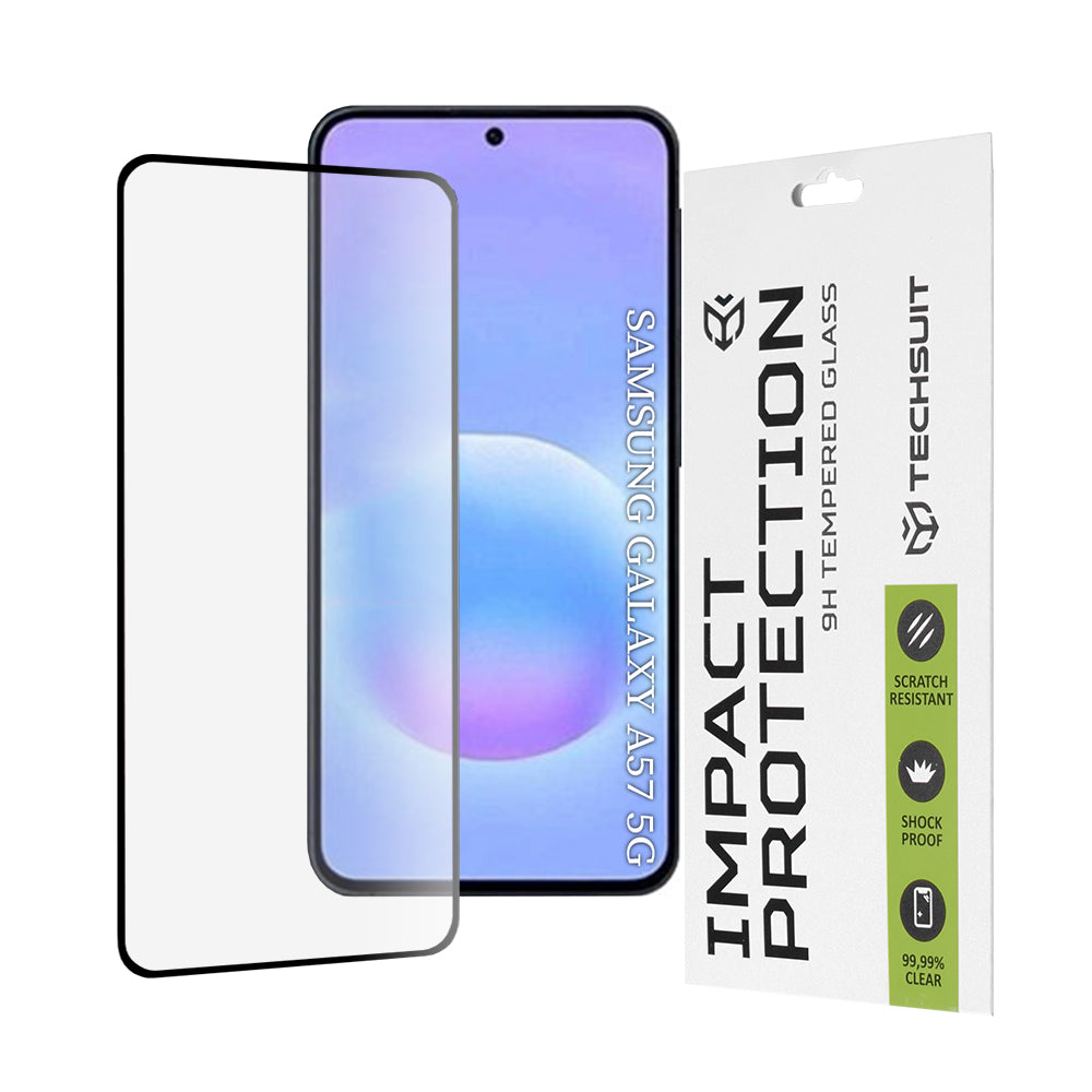 Techsuit - 111D Full Cover / Full Glue Glass - Samsung Galaxy A57 5G - Black