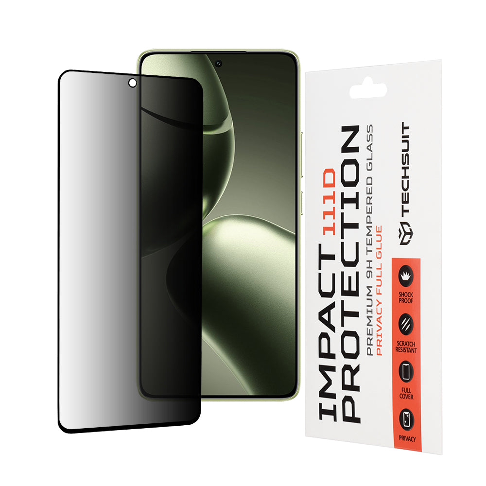 Techsuit - 111D Privacy Full Glue - Xiaomi 14T / 14T Pro - Black