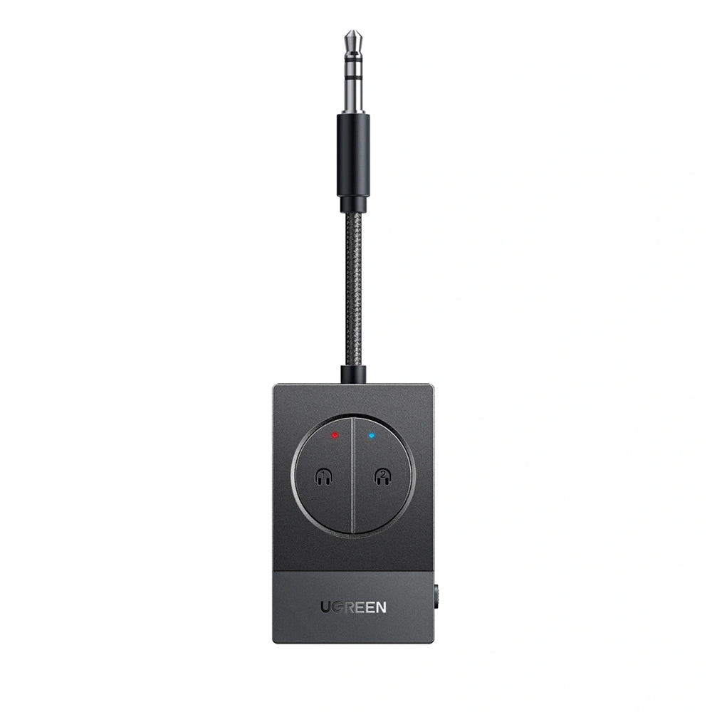 Ugreen - Transmitter Audio Adapter BT305 (65706) - Type-C, Jack 3.5mm, Bluetooth 5.4, Dual Pairing, LED Lights - Black