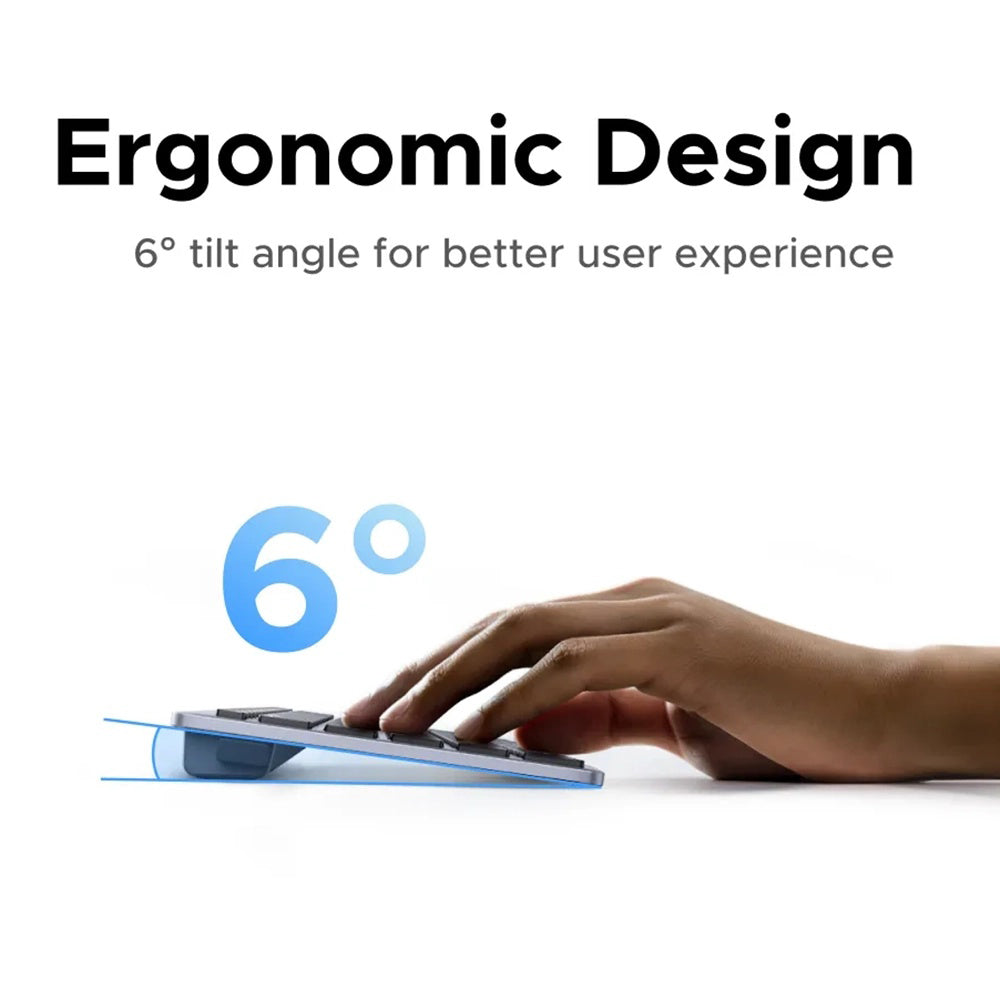Ugreen - Wireless Keyboard K552 (75163) - Bluetooth 5.0, USB-C, Multi-device Connection, Metal Shell, 99 Keys, 500mAh - 