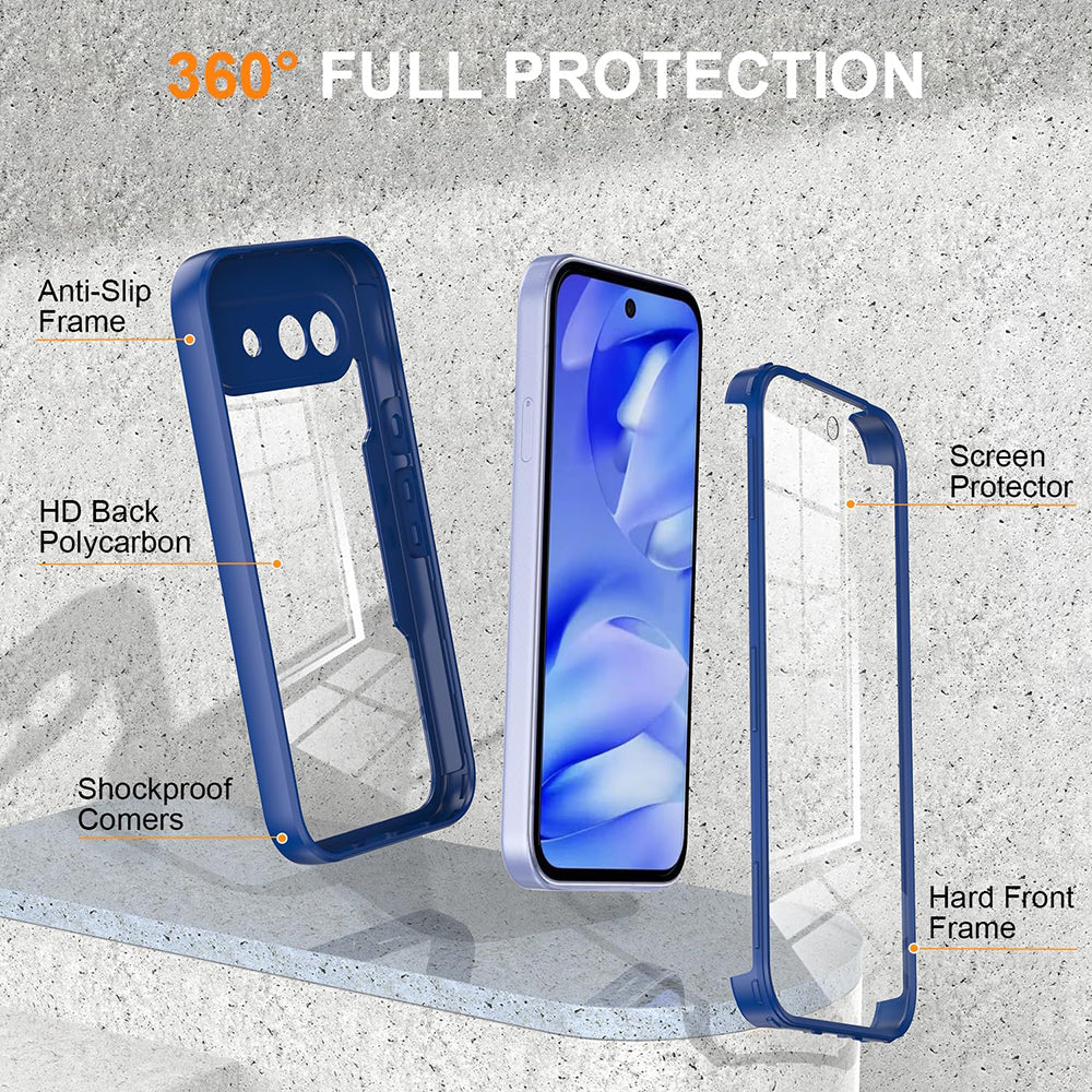Techsuit - ColorVerse 360 Series + Screen Protector - Google Pixel 10a - Blue