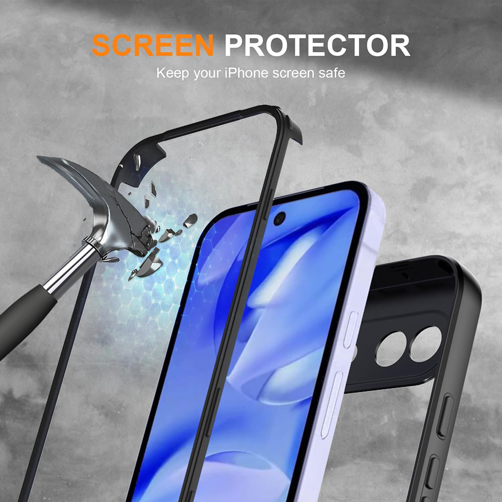 Techsuit - ColorVerse 360 Series + Screen Protector - Google Pixel 10a - Black