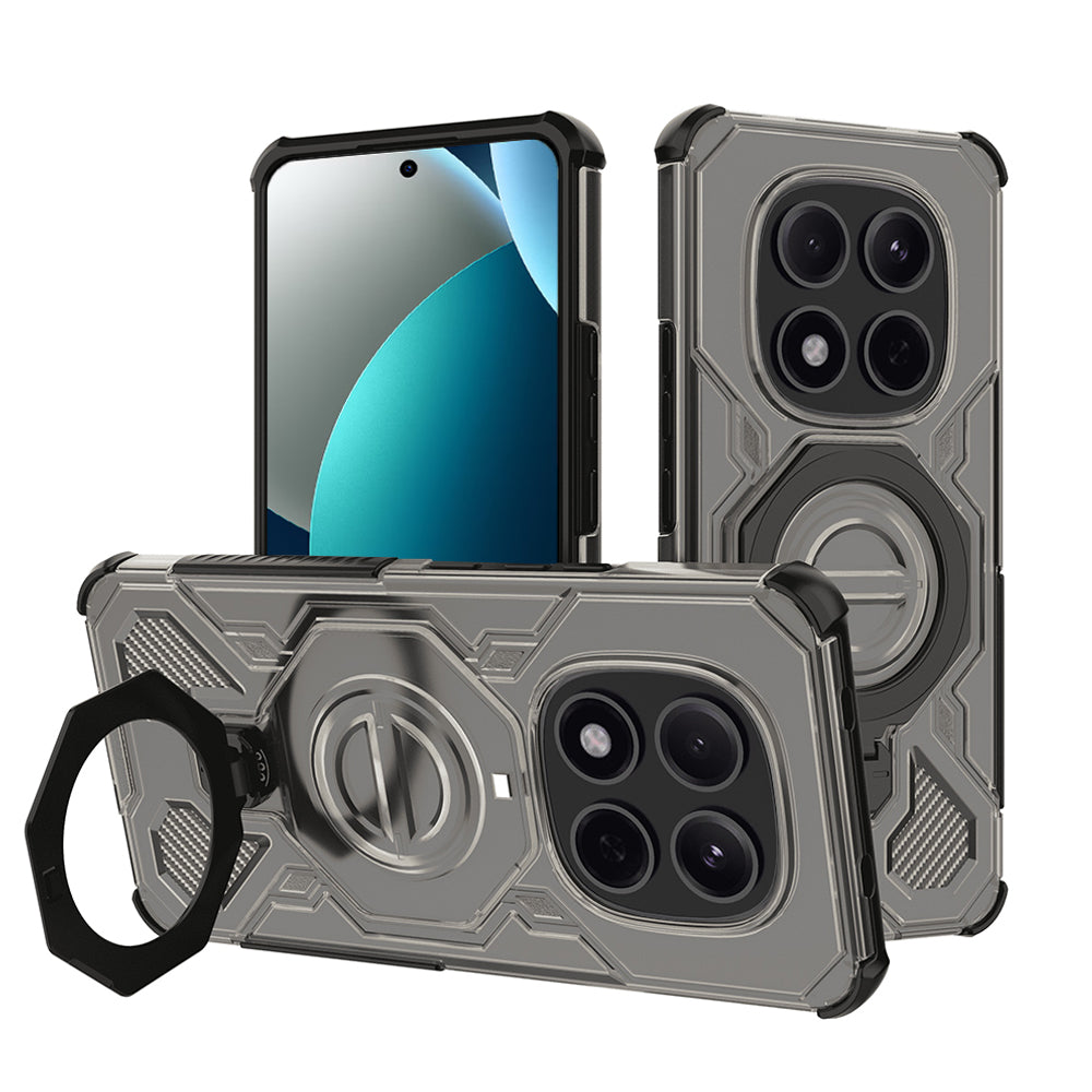 TechSuit Husa de protectie Techsuit Carbon Shield PRO compatibil cu Xiaomi Redmi Note 15 Pro 5G, Negru Fumuriu