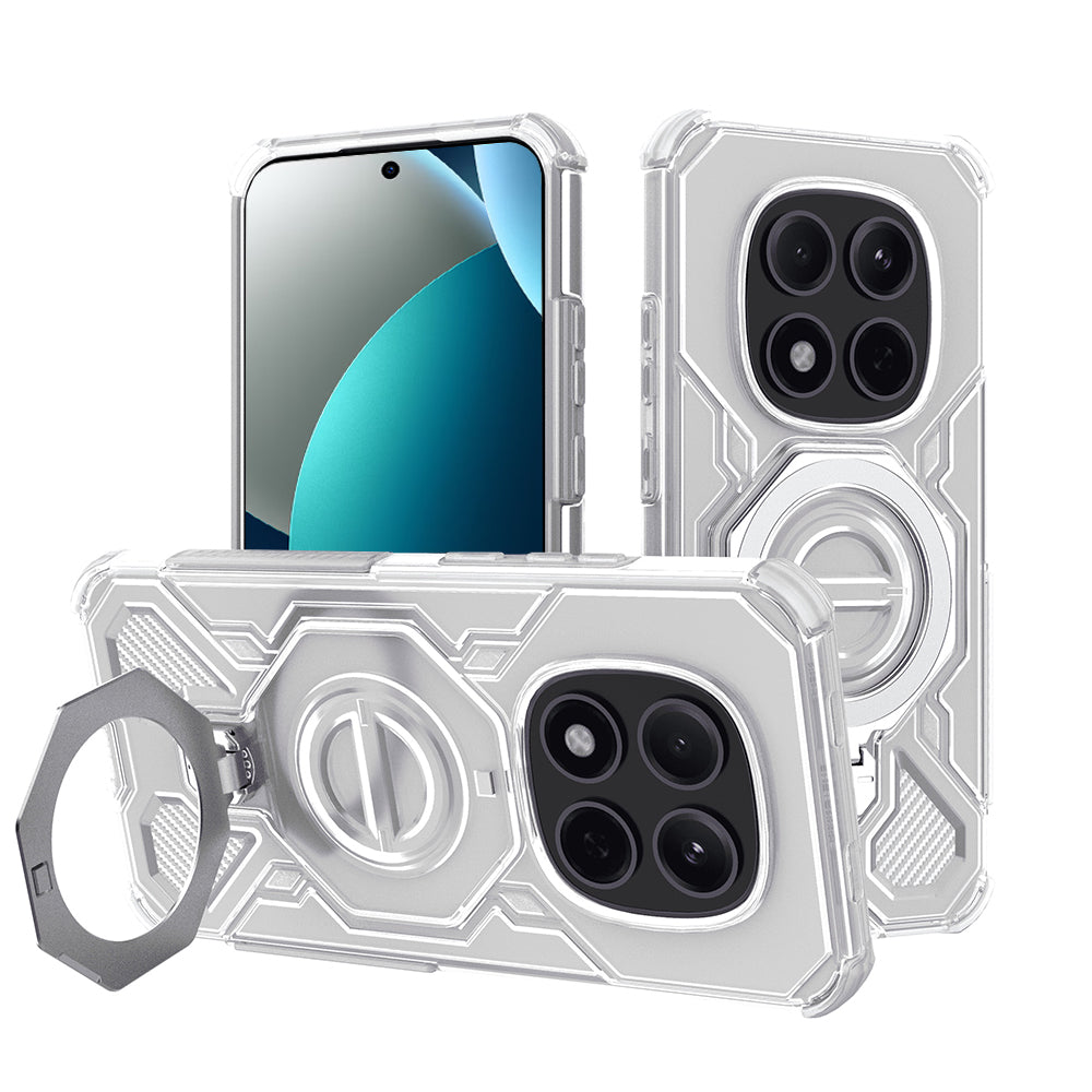 TechSuit Husa de protectie Techsuit Carbon Shield PRO compatibil cu Xiaomi Redmi Note 15 Pro 5G, Alb Transparent