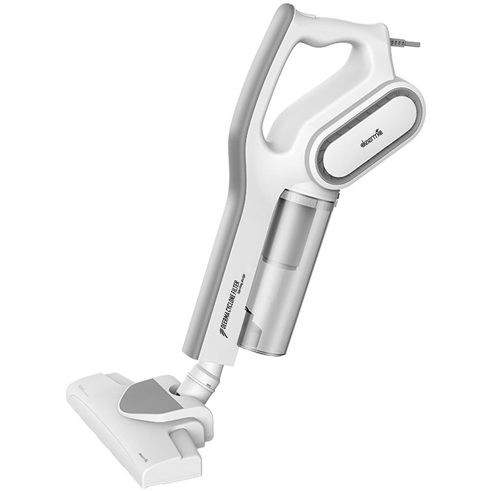 Deerma - Corded Vacuum Cleaner (DX700) - 600W, 0.6l, Dual Mode, with Round Brush, Long Crevice Nozzle, 5m Cord - White