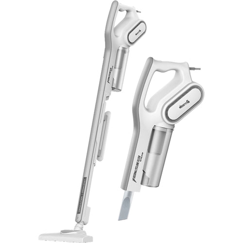 Deerma - Corded Vacuum Cleaner (DX700) - 600W, 0.6l, Dual Mode, with Round Brush, Long Crevice Nozzle, 5m Cord - White