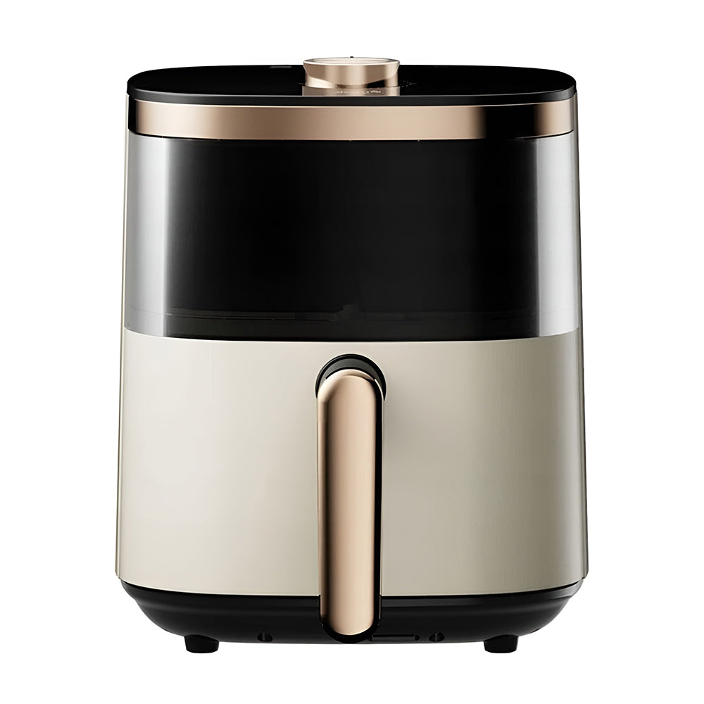 Deerma - Air Fryer (KZ30W) - 3L Bowl Capacity, 1200W, 360° Hot Air Circulation, 7 Programs, Timer, Oil-Free Cooking - Go