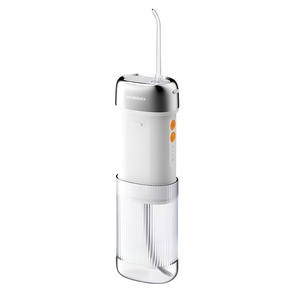 Deerma - Water Flosser (CY01) - Portable, 4x Intensity Levels, Detachable Tank, High-Energy Pulses, 8W, USB-C, IPX7 - Wh