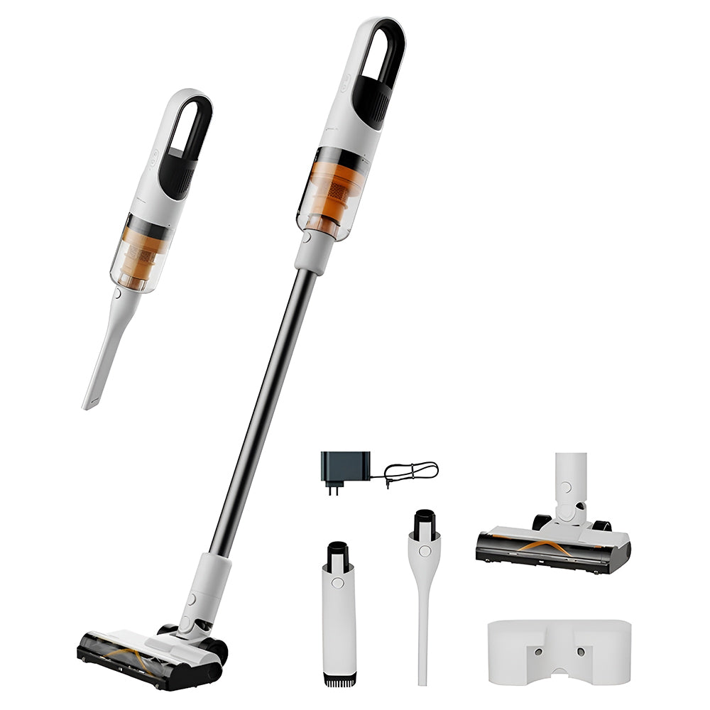 Deerma - Cordless Vacuum Cleaner (T10W) - 20000Pa, 265W, 2200mAh, Digital Motor, 2 Mode, Green Searchlight, HEPA H13 - W