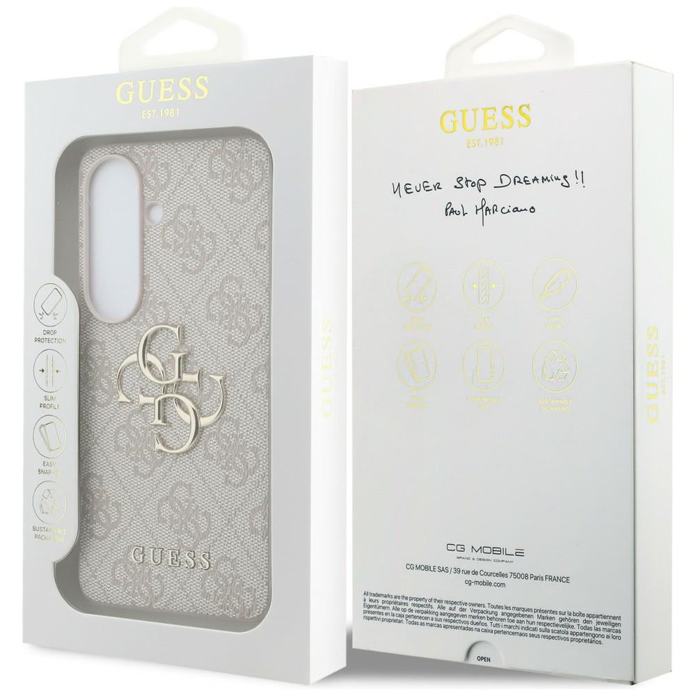 Husa pentru Samsung Galaxy S26 - Guess Hardcase 4G Big Metal Logo (GUHCS26S4GMGPI) - Pink