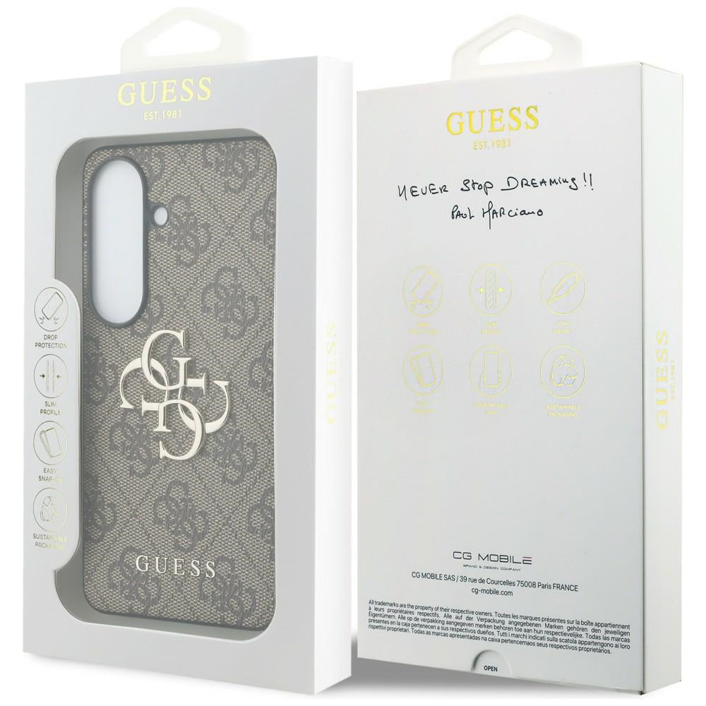 Husa pentru Samsung Galaxy S26 - Guess Hardcase 4G Big Metal Logo (GUHCS26S4GMGBR) - Brown