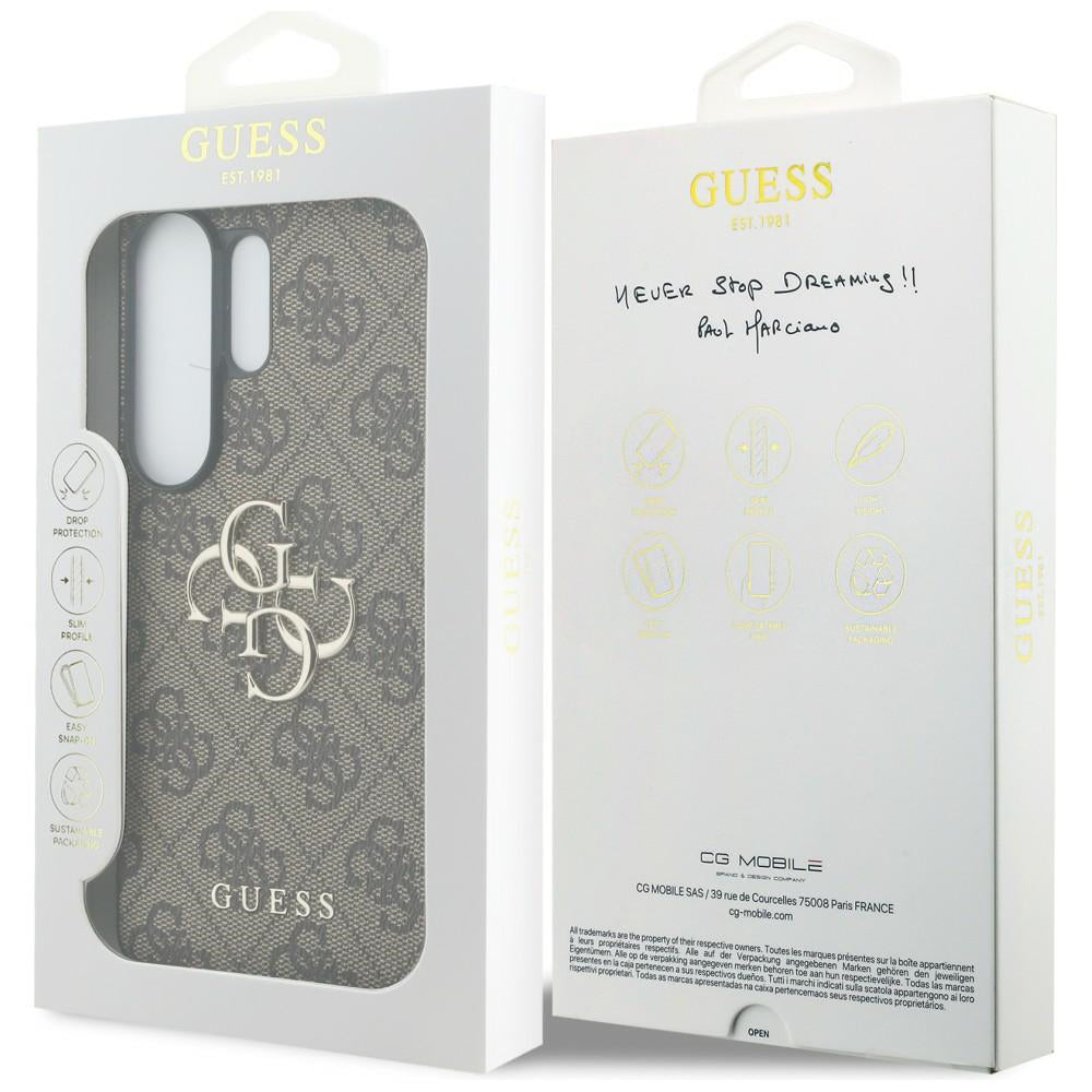 Husa pentru Samsung Galaxy S26 Ultra - Guess Hardcase 4G Big Metal Logo (GUHCS26L4GMGBR) - Brown